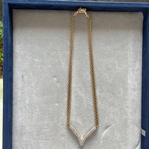 Swarovski crystal encrusted V choker